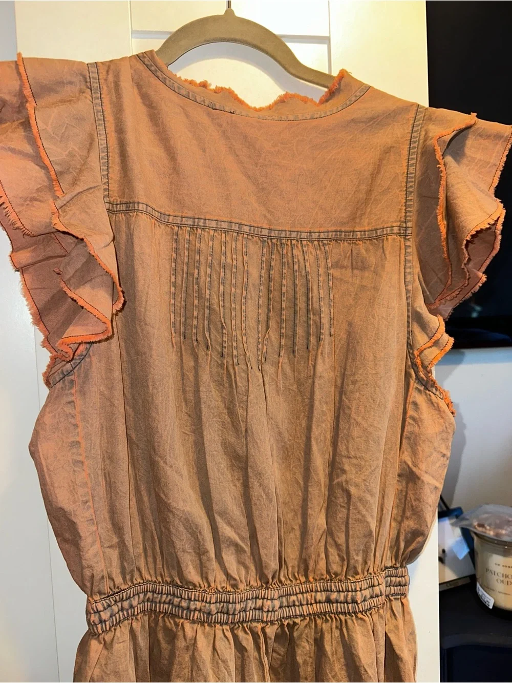 FREE PEOPLE Fp One Naya Chambray Romper $128 MSRP